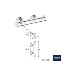 Grohe Grotherm Termostatik Banyo Duş Seti 16 - 2