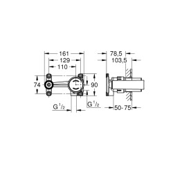 Grohe Joystick Batarya 1/2', İç Gövde - 23429000 - 2