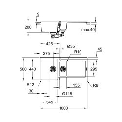 Grohe K500 - 31646Ap0 - 2