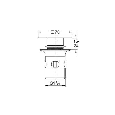 Grohe Kapaklı Tıpa - 40565000 - 2