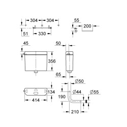 Grohe Klozet İçin Rezervuar - 37355Sh0 - 2