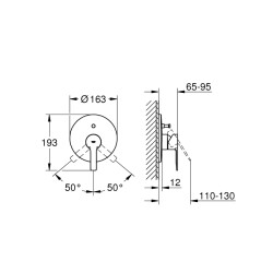 Grohe Lineare Ankastre Banyo/Duş Bataryası - 19297001 - 2