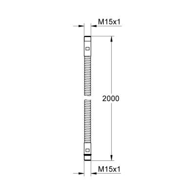 Grohe Metal Duş Hortumu - 28146000 - 2