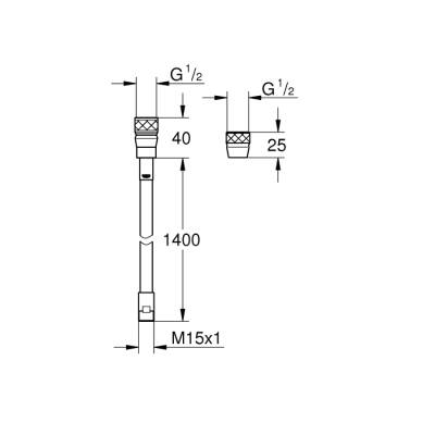 Grohe Metalflex Hortum - 46174000 - 2