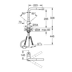 Grohe Minta Tek Kumandalı Eviye Bataryası - 30274A00 - 2