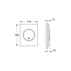 Grohe Nova Cosmopolitan Kumanda Paneli - 38804000 - 2