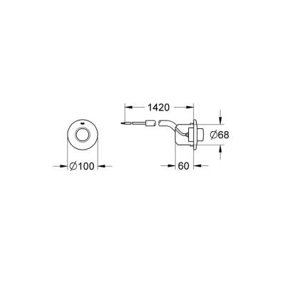 Grohe Pnömatik Kumanda - 37060000 - 2