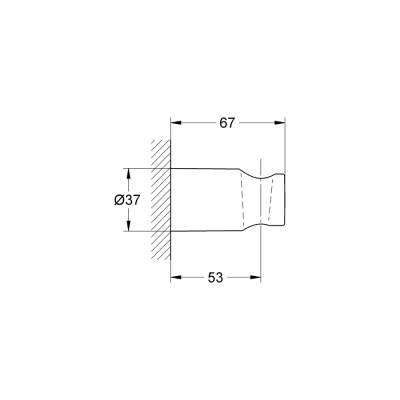 Grohe Rainshower El Duşu Askısı - 27056000 - 2