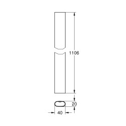 Grohe Rainshower Smartcontrol Tadilat/Yenileme İçin Duş Sistemi Borusu - 48350000 - 2