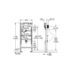 Grohe Rapid Sl Urinal Rezervuar İçin Grohe Rapido U - 38786001 - 2