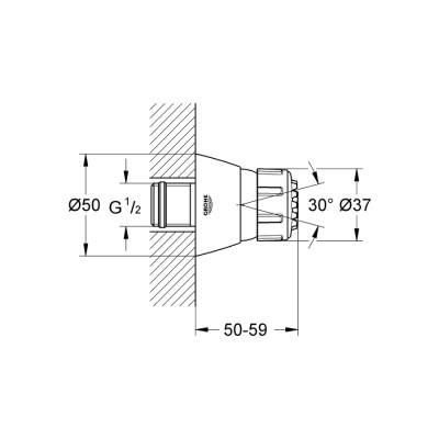 Grohe Relexa 50 Yan Duş 2 Akışlı - 28286000 - 2