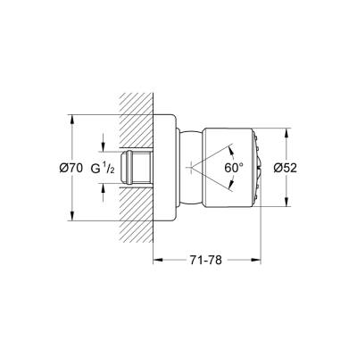 Grohe Relexa 50 Yan Duş - 28198000 - 2