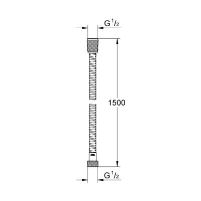 Grohe Relexaflex Metal Long - Life Metal Duş Hortumu 1500 - 28143KS0 - 2