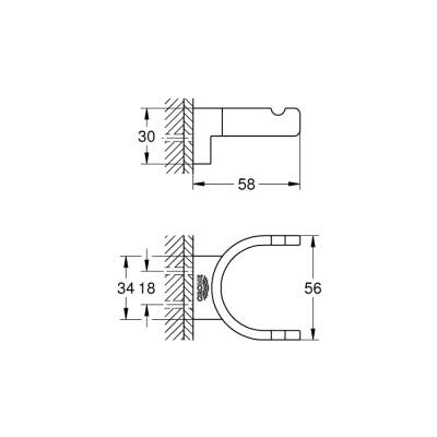 Grohe Selection Çift Havlu Askısı - 41049Be0 - 2