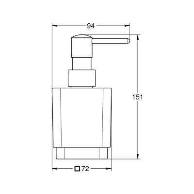 Grohe Selection Cube Sıvı Sabunluk - 40805000 - 2