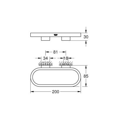 Grohe Selection Halka Havluluk - 41035A00 - 2