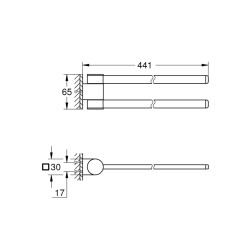 Grohe Selection Havlu Tutacağı, Dönebilir - 41063A00 - 2