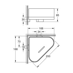 Grohe Selection Köşe Duş Rafı - 41038A00 - 2