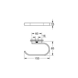 Grohe Selection Tuvalet Kağıtlığı - 41068Dc0 - 2