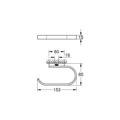 Grohe Selection Tuvalet Kağıtlığı - 41068Dl0 - 2