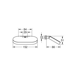 Grohe Selection Tuvalet Kağıtlığı - 41069Dc0 - 3