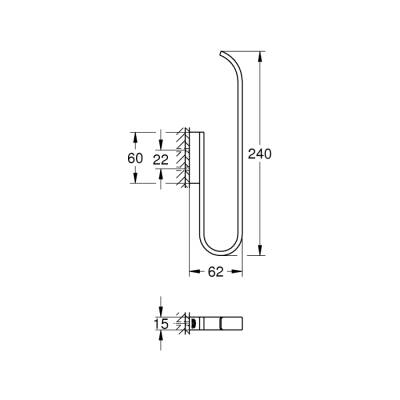 Grohe Selection Yedek Tuvalet Kağıdı Tutacağı (Çift Rulo İçin) - 41067000 - 2