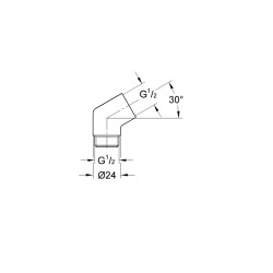 Grohe Sena Adaptör 1/2 X 1/2' - 28389000 - 2