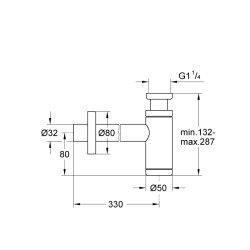 Grohe Sifon 1 1/4' - 28912A00 - 2