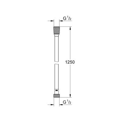 Grohe Silverflex Twistfree Duş Hortumu 1250 - 28362000 - 2