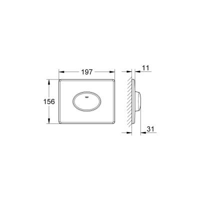 Grohe Skate Air Kumanda Paneli - 38565000 - 2