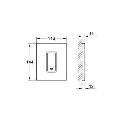 Grohe Skate Cosmopolitan Kumanda Paneli - 38784000 - 2