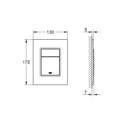 Grohe Skate Cosmopolitan S Kumanda Paneli - 37535En0 - 2