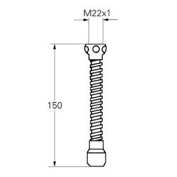 Grohe Spiral Boru Çıkışı M 22X1 - 13911000 - 1