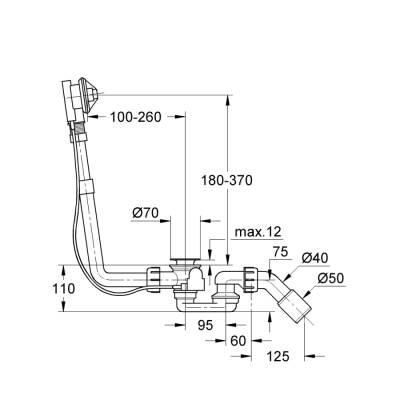 Grohe Talento Küvet Tropleni - 28939000 - 2