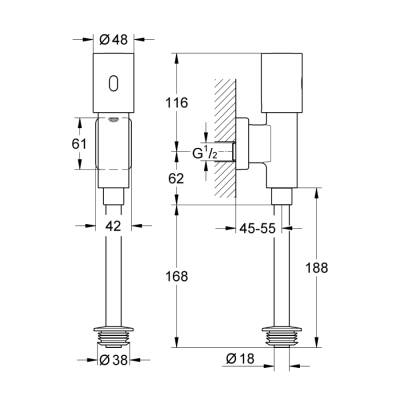 Grohe Tectron Rondo Fotoselli Pisuar Kumanda Paneli - 37421000 - 2