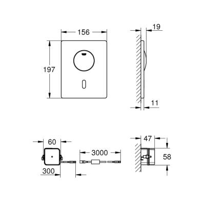 Grohe Tectron Skate Fotoselli Kumanda Paneli - 37419000 - 2