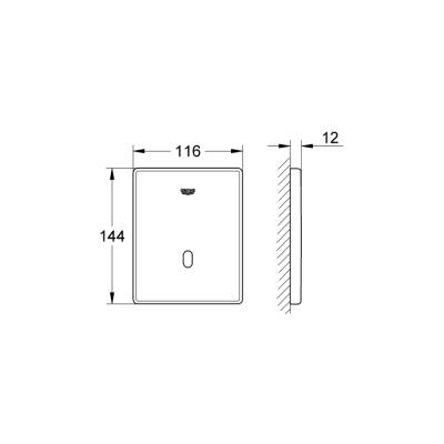 Grohe Tectron Skate Fotoselli Pisuar Kumanda Paneli - 37321Sd1 - 2