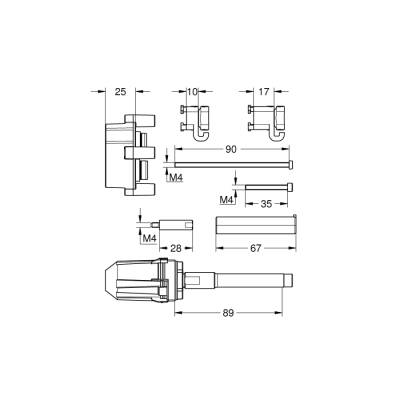 Grohe Universal Uzatma Seti, 25 Mm - 14056000 - 2