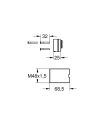 Grohe Uzatma - Seti, 25 Mm - 46901000 - 4