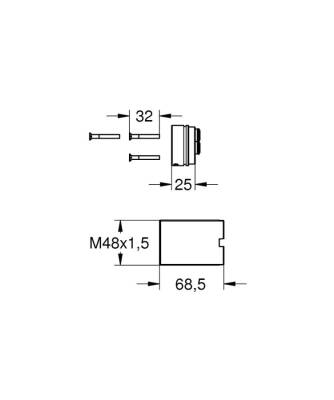 Grohe Uzatma - Seti, 25 Mm - 46901000 - 4