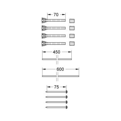 Grohe Uzatma Seti 70 Mm - 38714000 - 2