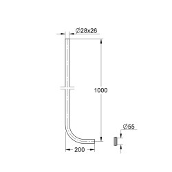 Grohe Yıkama Borusu - 37108000 - 2