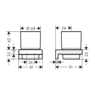 HansGrohe Addstoris Diş Fırçalığı - 41749140 - 2