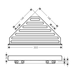 HansGrohe Addstoris Köşe Süngerlik - 41741340 - 2