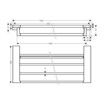 HansGrohe Addstoris Raflı Havluluk - 41751700 - 2