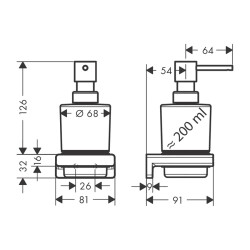 HansGrohe Addstoris Sıvı Sabunluk - 41745140 - 2