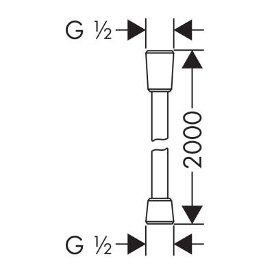 HansGrohe Comfortflex Duş Hortumu 200 Cm - 28169000 - 2