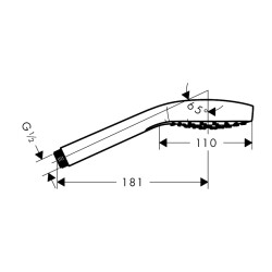 HansGrohe Croma E El Duşu 1 Jet - 26814140 - 2