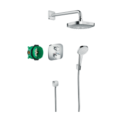 HansGrohe Croma Select E Ankastre Duş Sistemi Ecostat E Termostat İle - 27294000 - 1