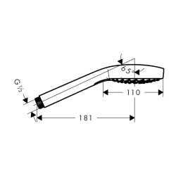 HansGrohe Croma Select E El Duşu Vario - 26812400 - 2